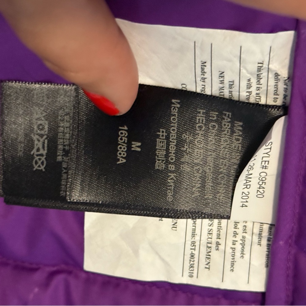 Marmot Womens Bright Purple Quilted Down Puffer Jacket - Picture 7 of 8